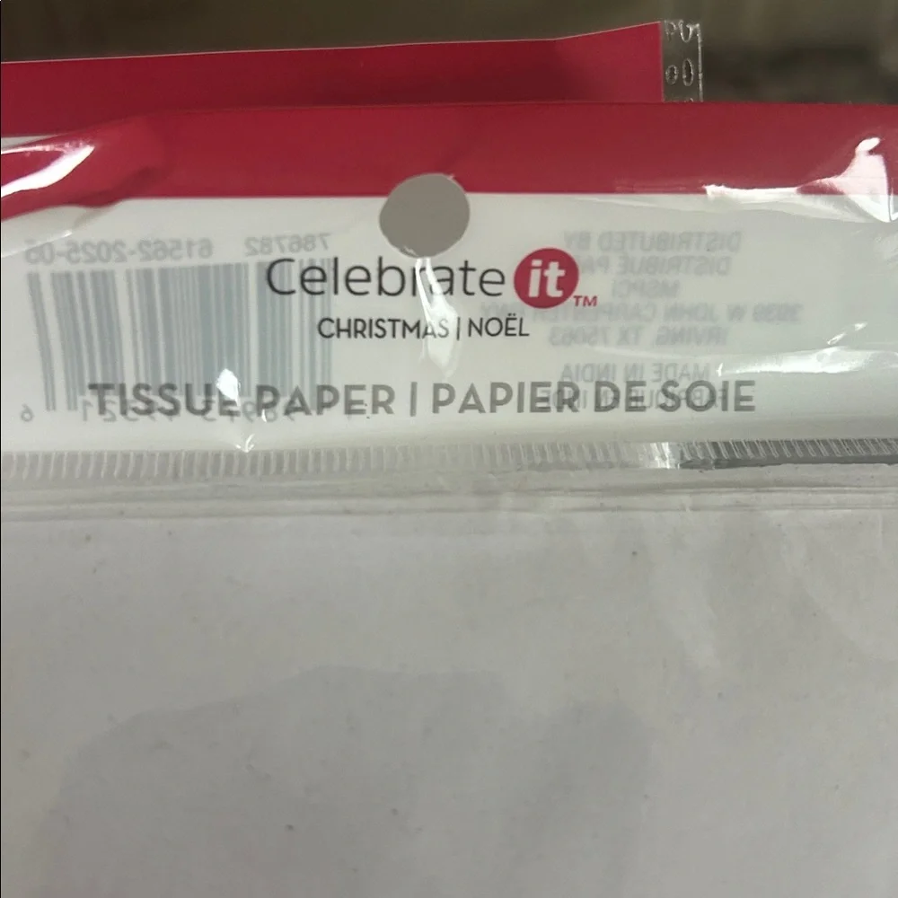 CELEBRATE IT WHITE TISSUE PAPER 108 SHEETS TOTAL 36PC LOT OF 3 NWT